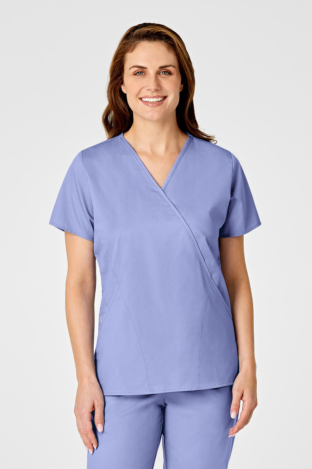 Casacca donna 102 scollo a Y ceil blue