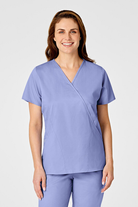 Casacca donna 102 scollo a Y ceil blue