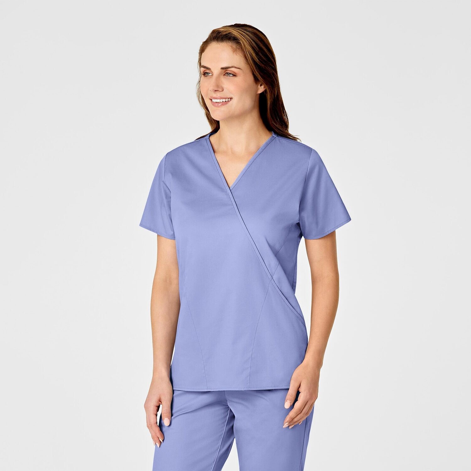 Casacca donna 102 scollo a Y ceil blue