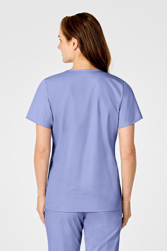 Casacca donna 102 scollo a Y ceil blue
