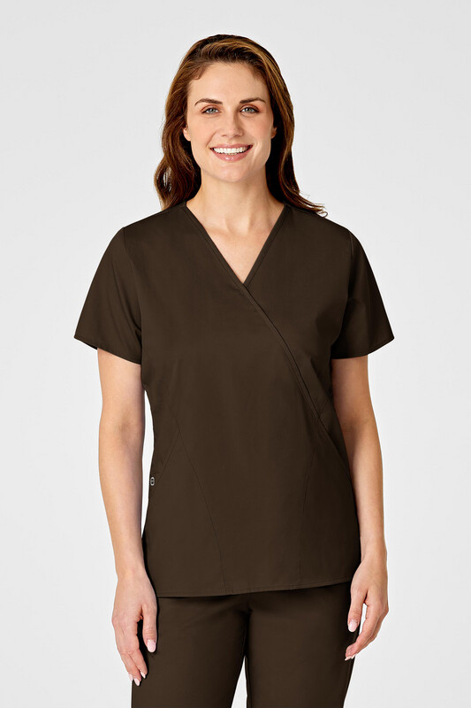 Casacca donna 102 scollo a Y chocolate