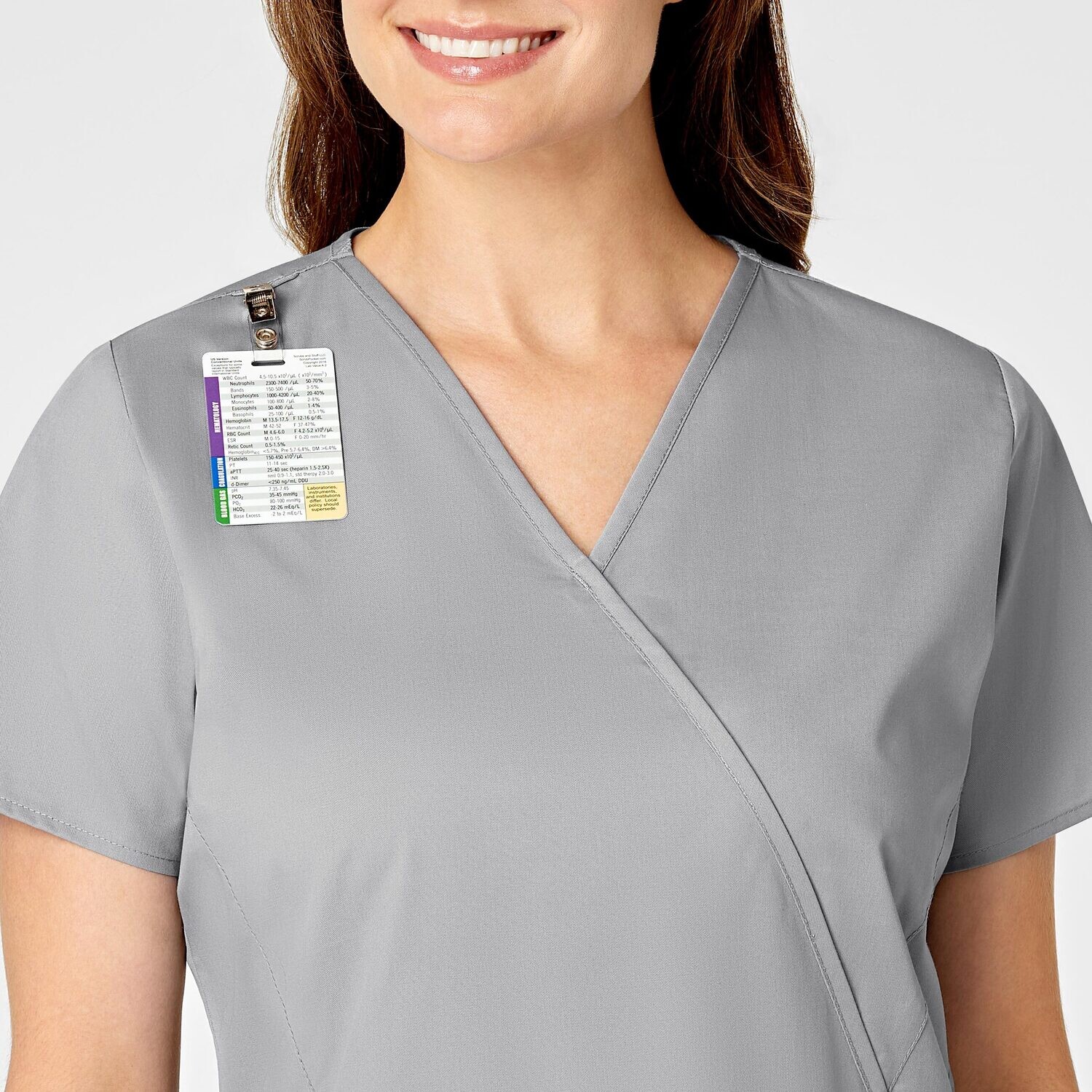 Casacca donna 102 scollo a Y grey