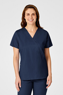 Casacca donna 102 scollo a Y navy blue