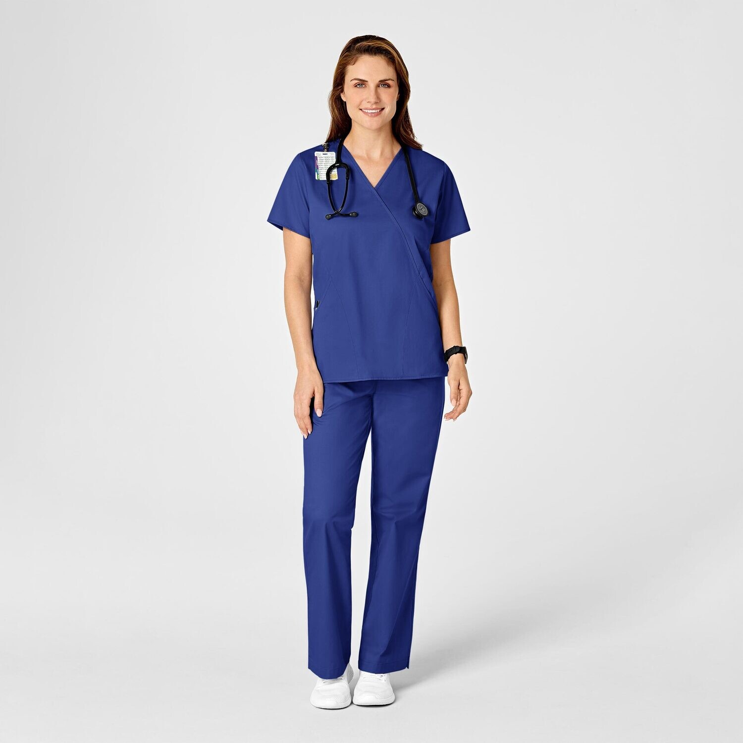 Casacca donna 102 scollo a Y galaxy blue