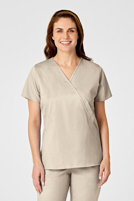 Casacca donna 102 scollo a Y khaki