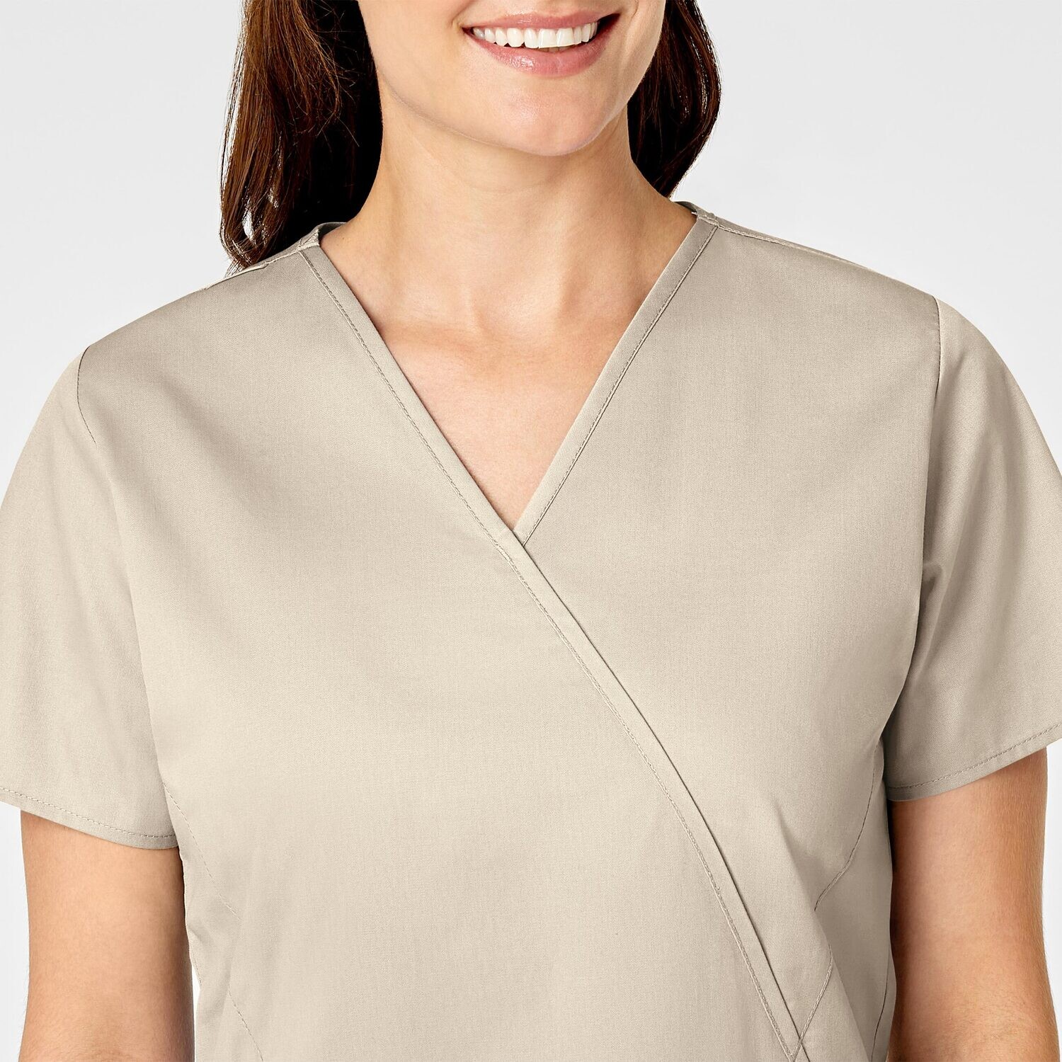 Casacca donna 102 scollo a Y khaki