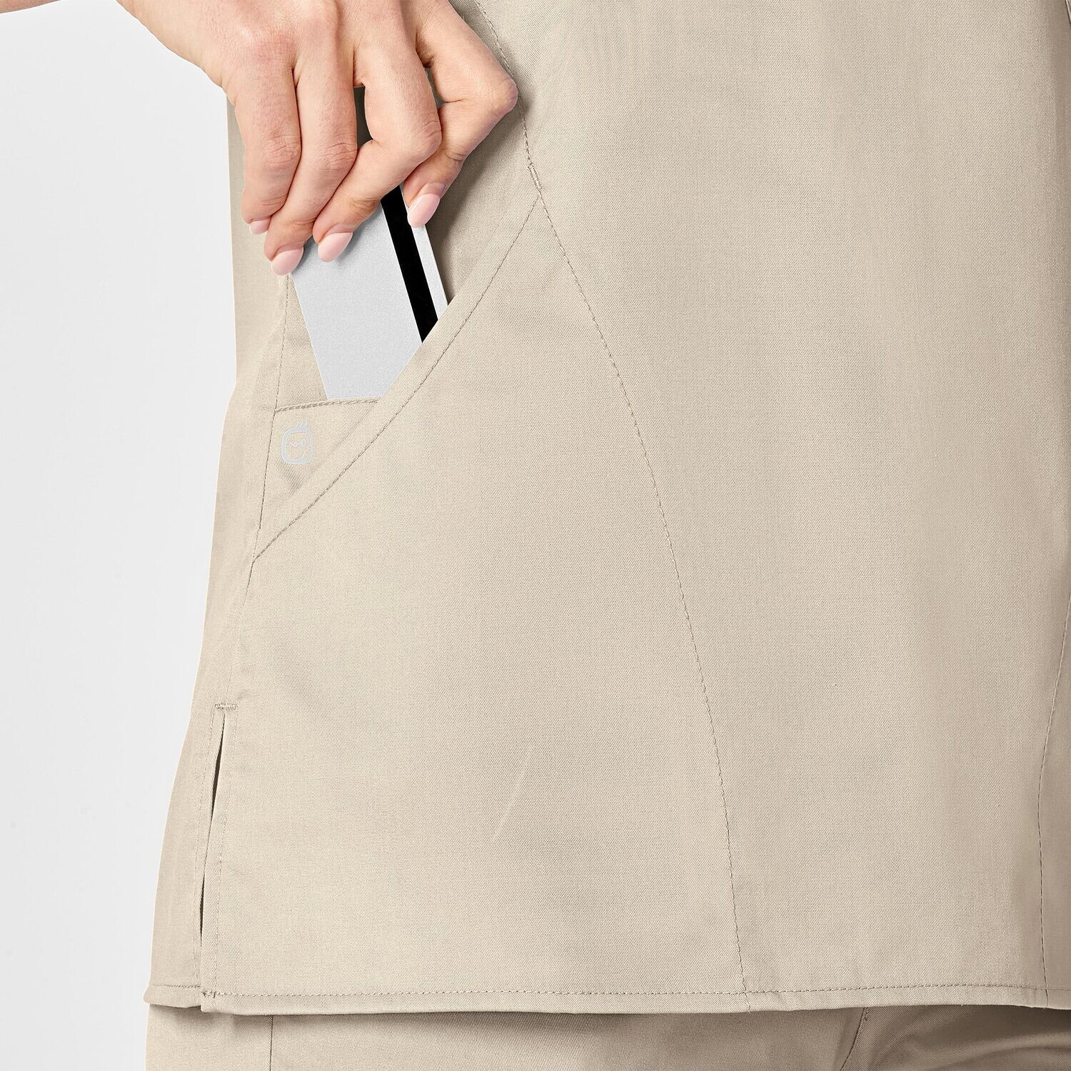 Casacca donna 102 scollo a Y khaki