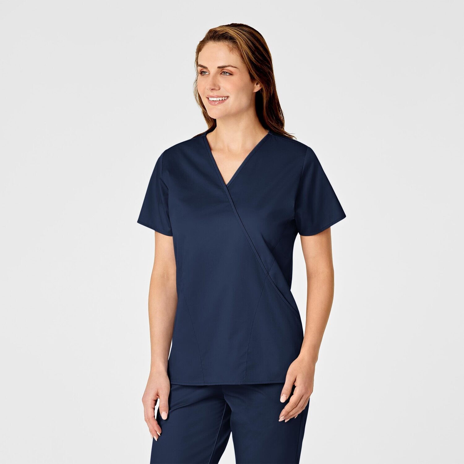 Casacca donna 102 scollo a Y navy blue