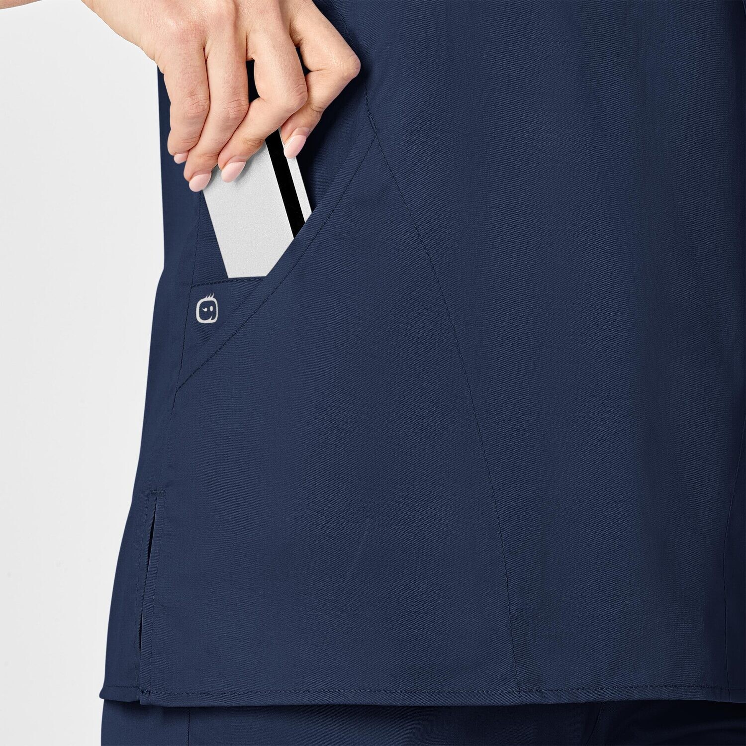 Casacca donna 102 scollo a Y navy blue