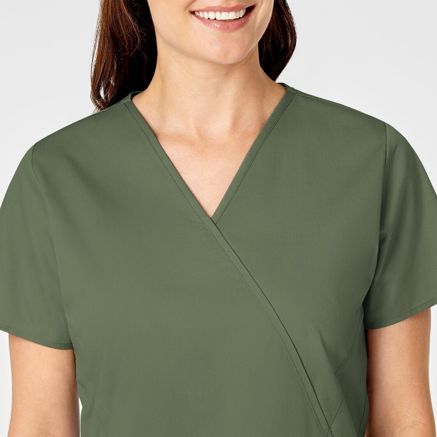 Casacca donna 102 scollo a Y olive