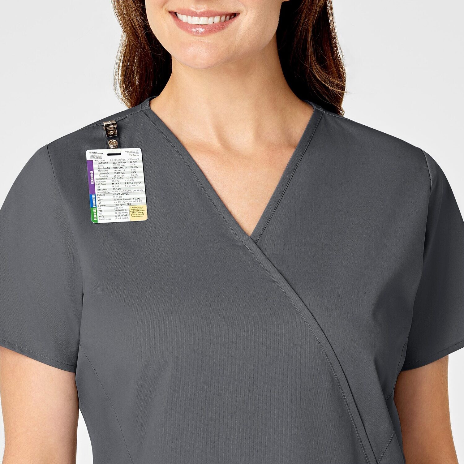 Casacca donna 102 scollo a Y pewter