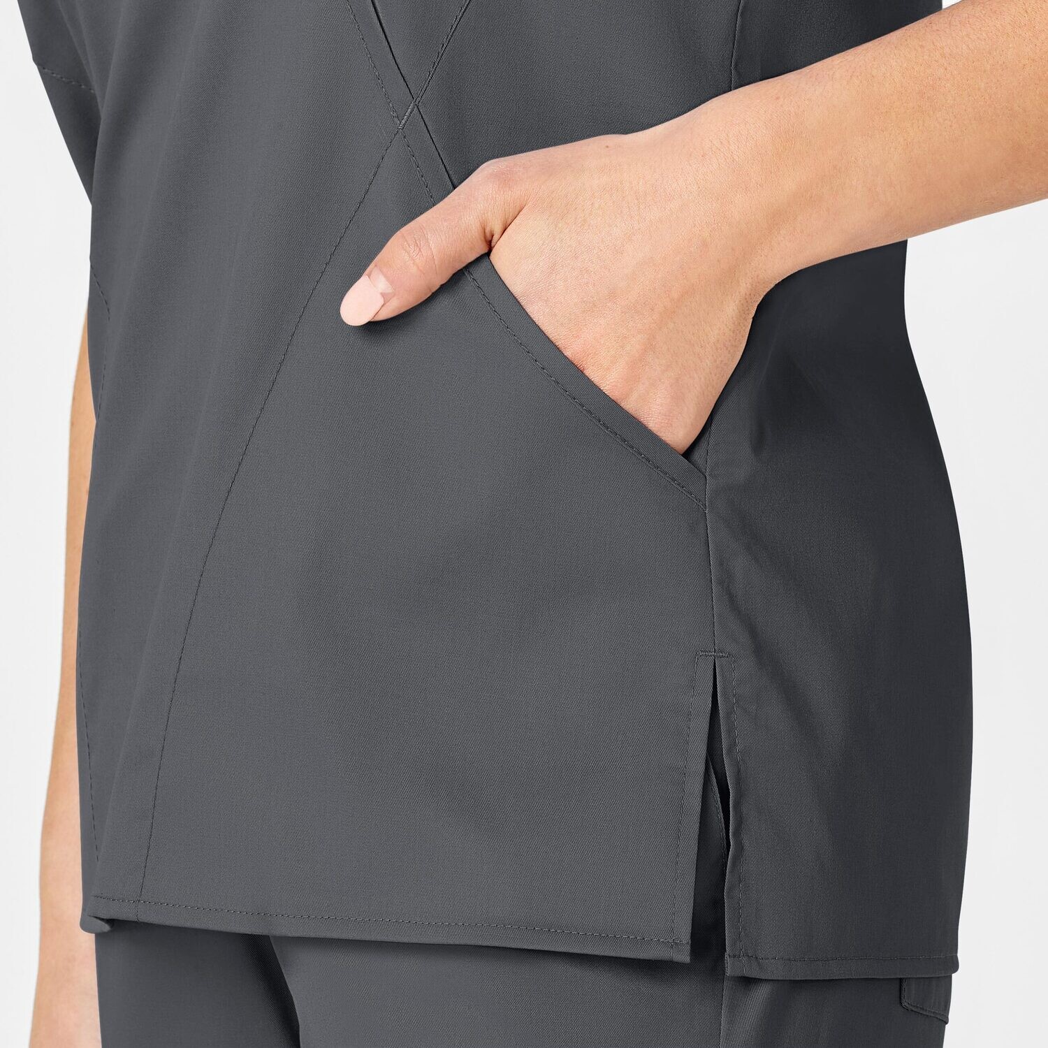 Casacca donna 102 scollo a Y pewter