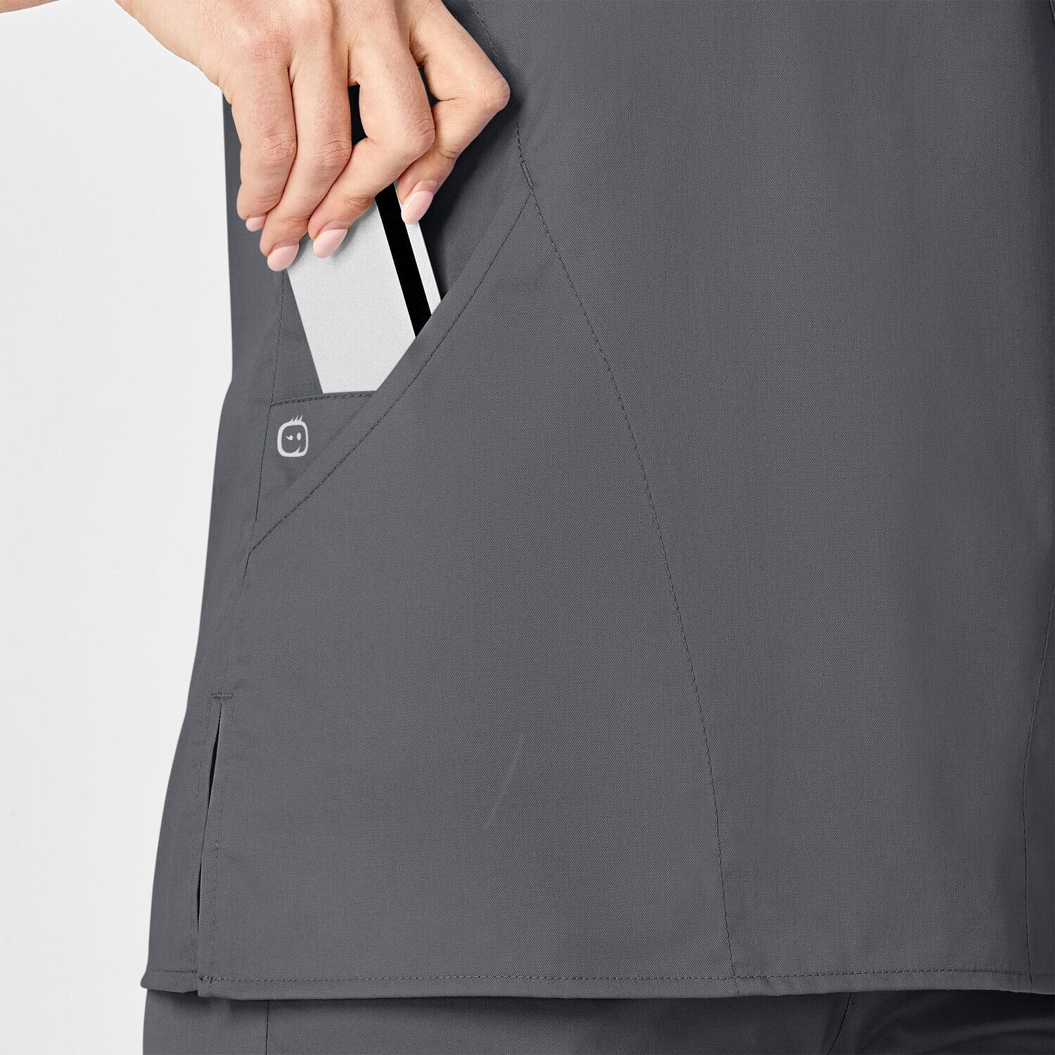 Casacca donna 102 scollo a Y pewter