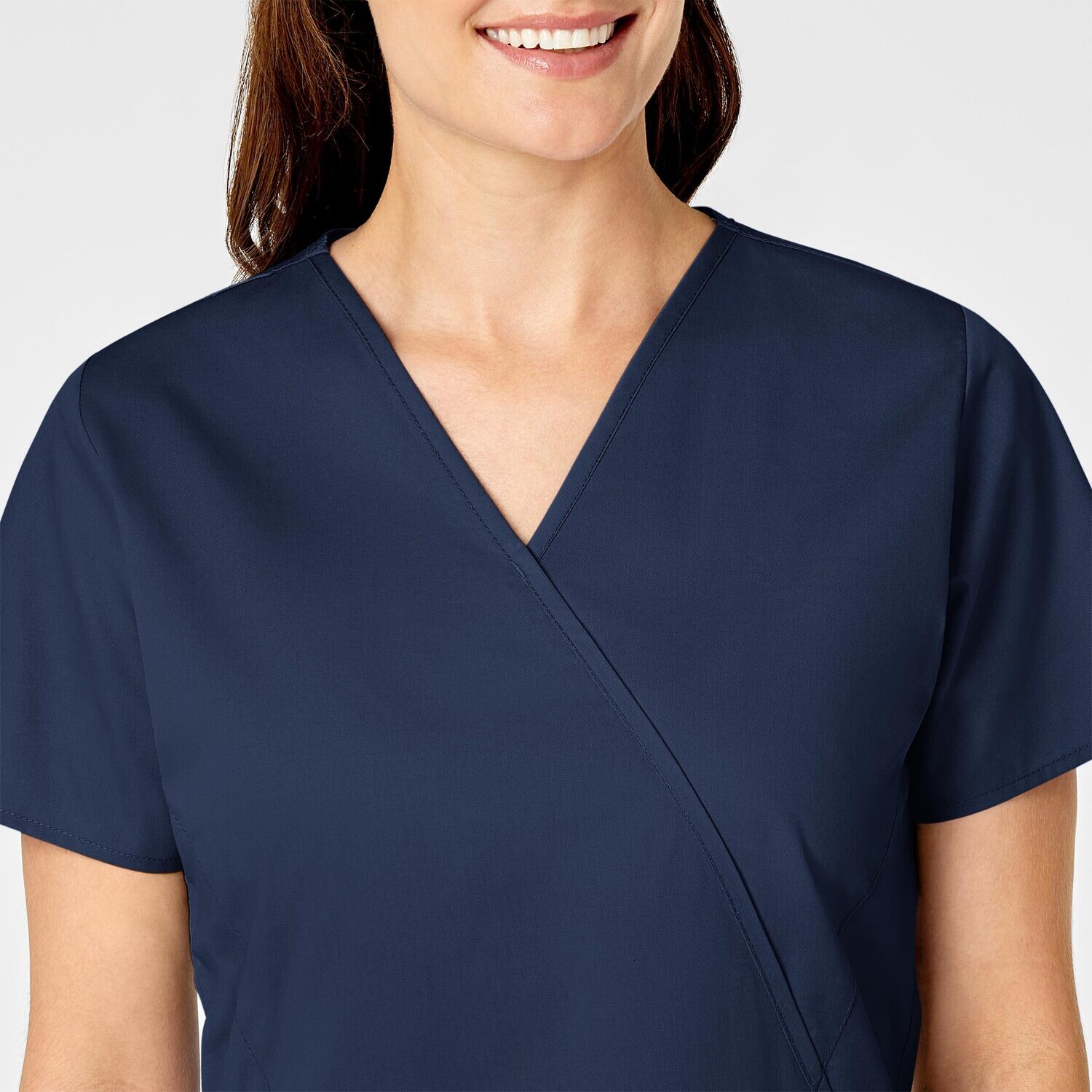 Casacca donna 102 scollo a Y navy blue