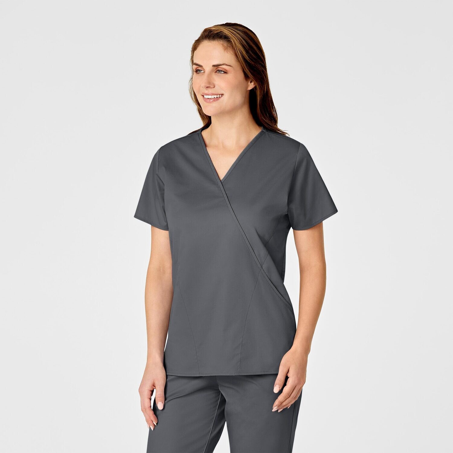 Casacca donna 102 scollo a Y pewter