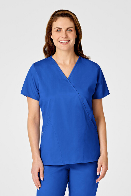 Casacca donna 102 scollo a Y royal blue