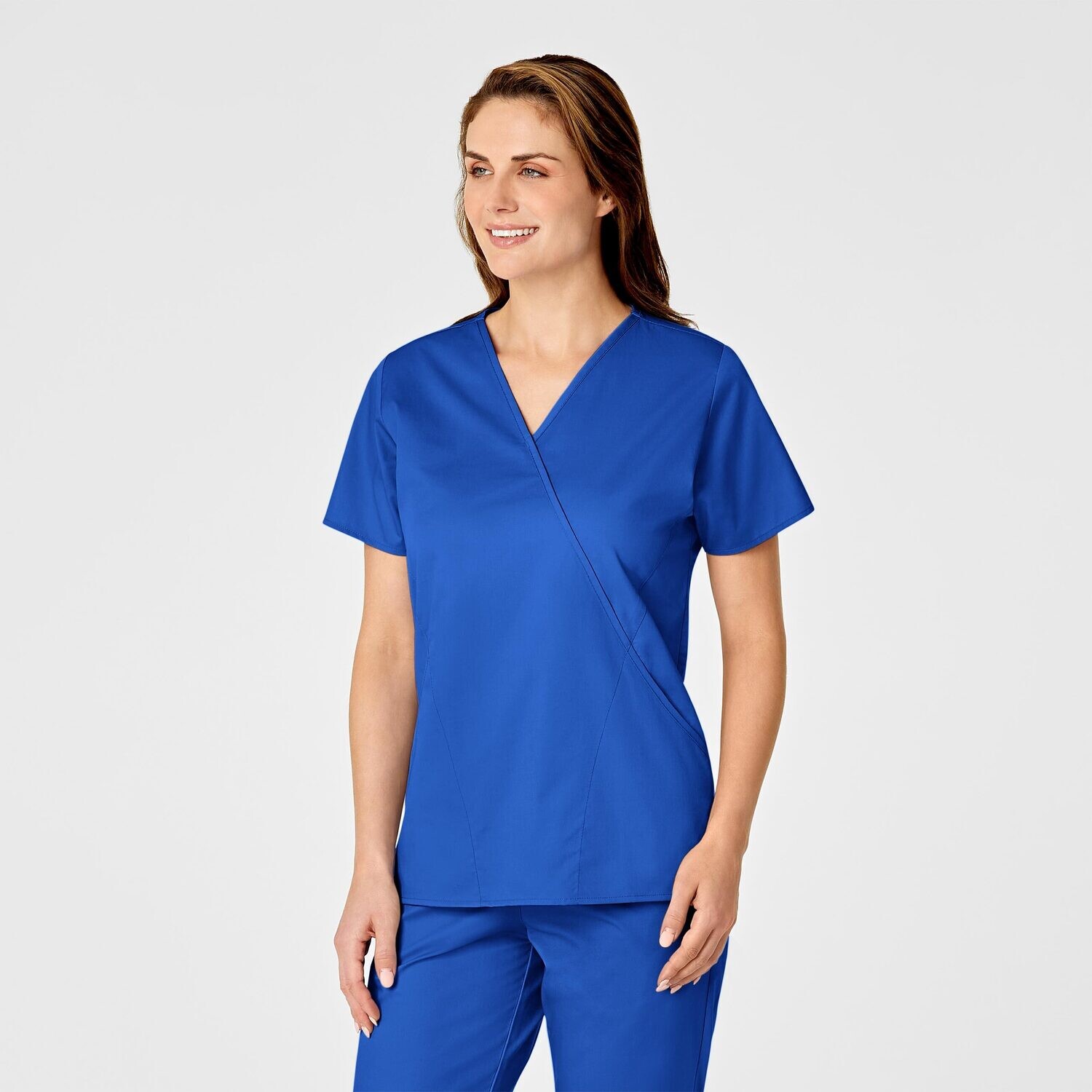 Casacca donna 102 scollo a Y royal blue