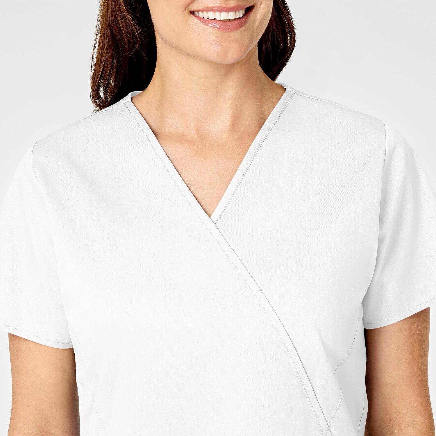 Casacca donna 102 scollo a Y white