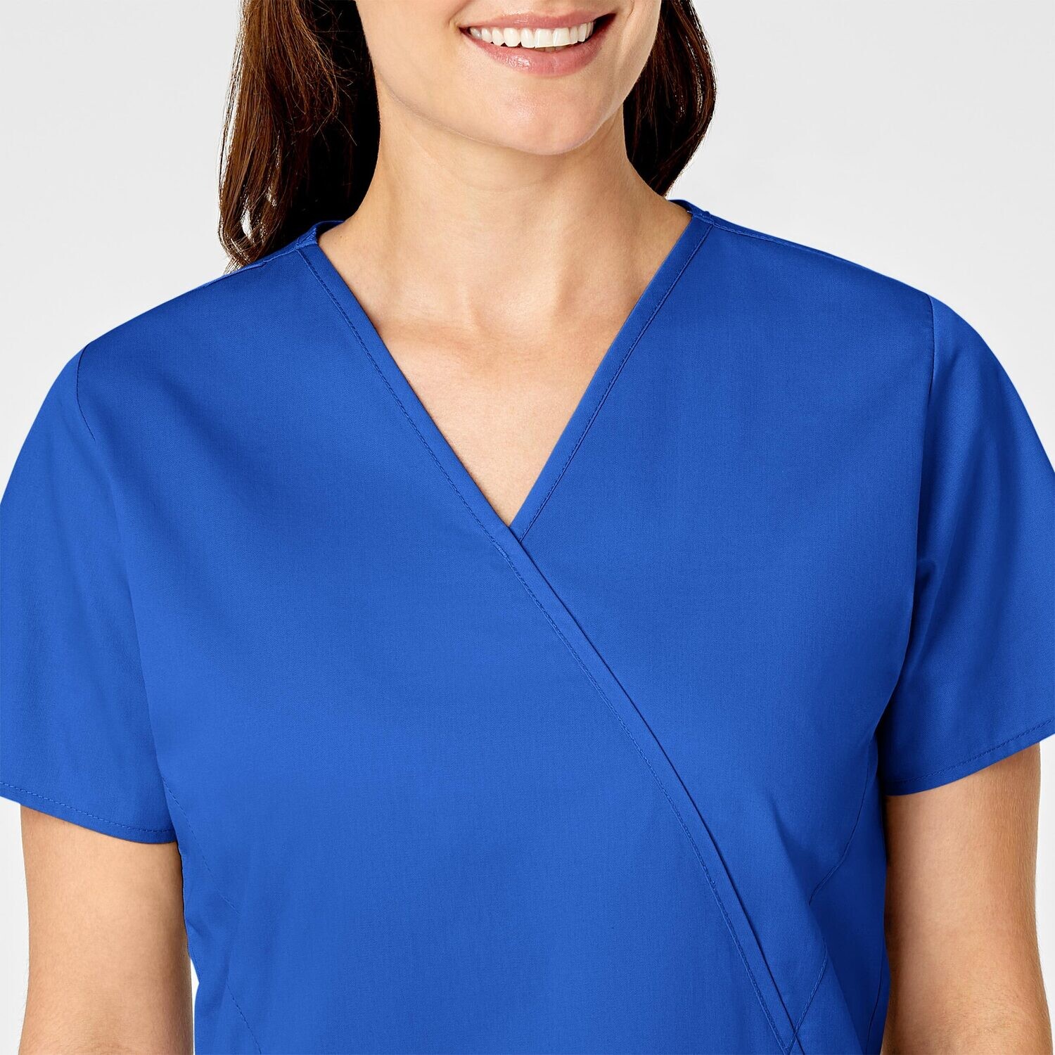 Casacca donna 102 scollo a Y royal blue