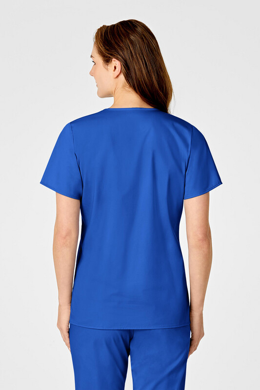 Casacca donna 102 scollo a Y royal blue