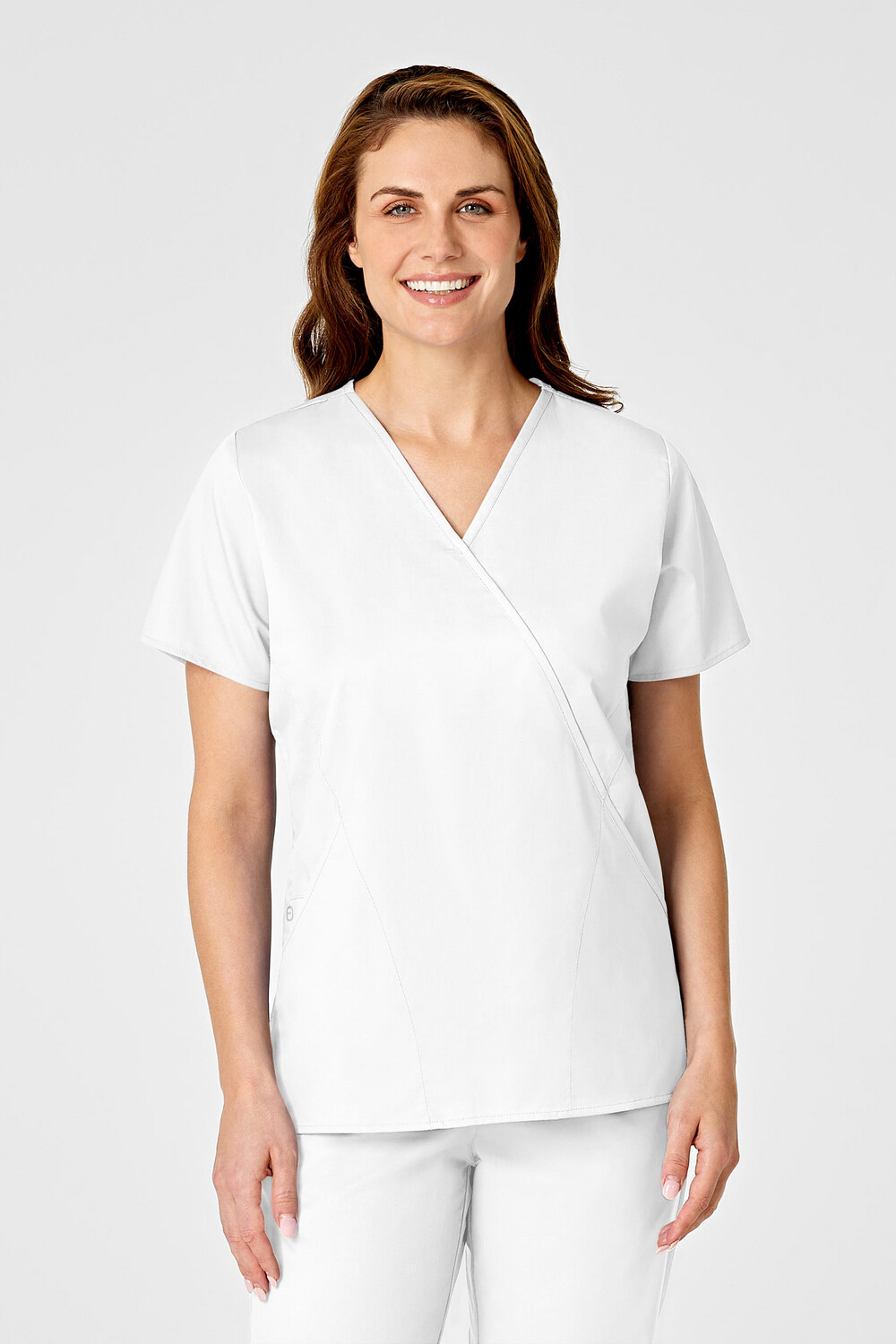 Casacca donna 102 scollo a Y white