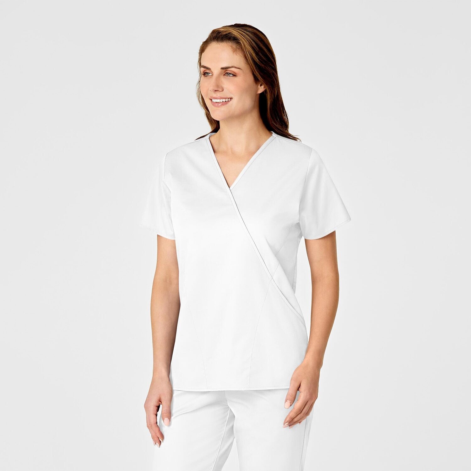 Casacca donna 102 scollo a Y white