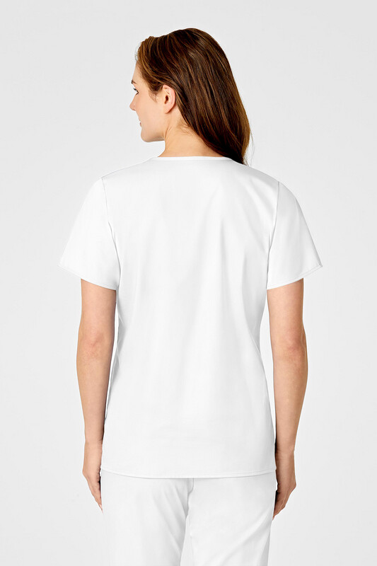 Casacca donna 102 scollo a Y white