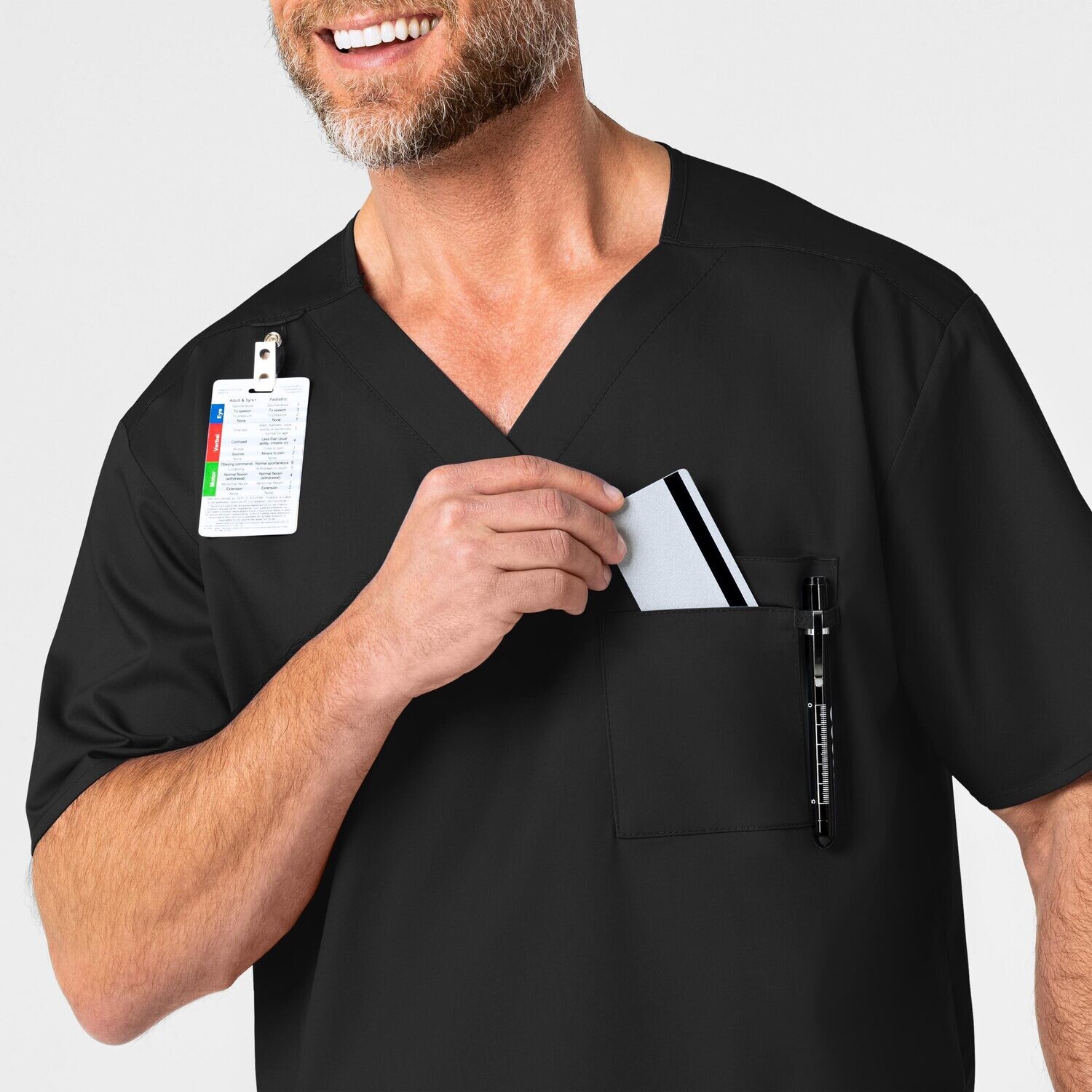 Casacca uomo 103 scollo a V black