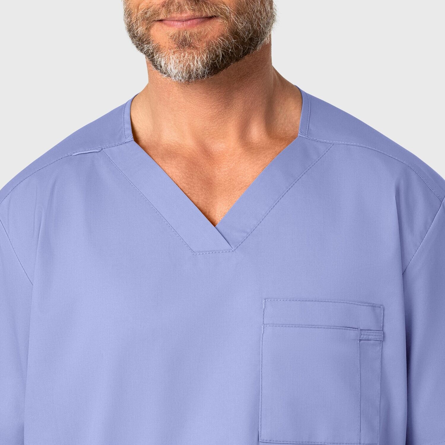 Casacca uomo 103 scollo a V ceil blue