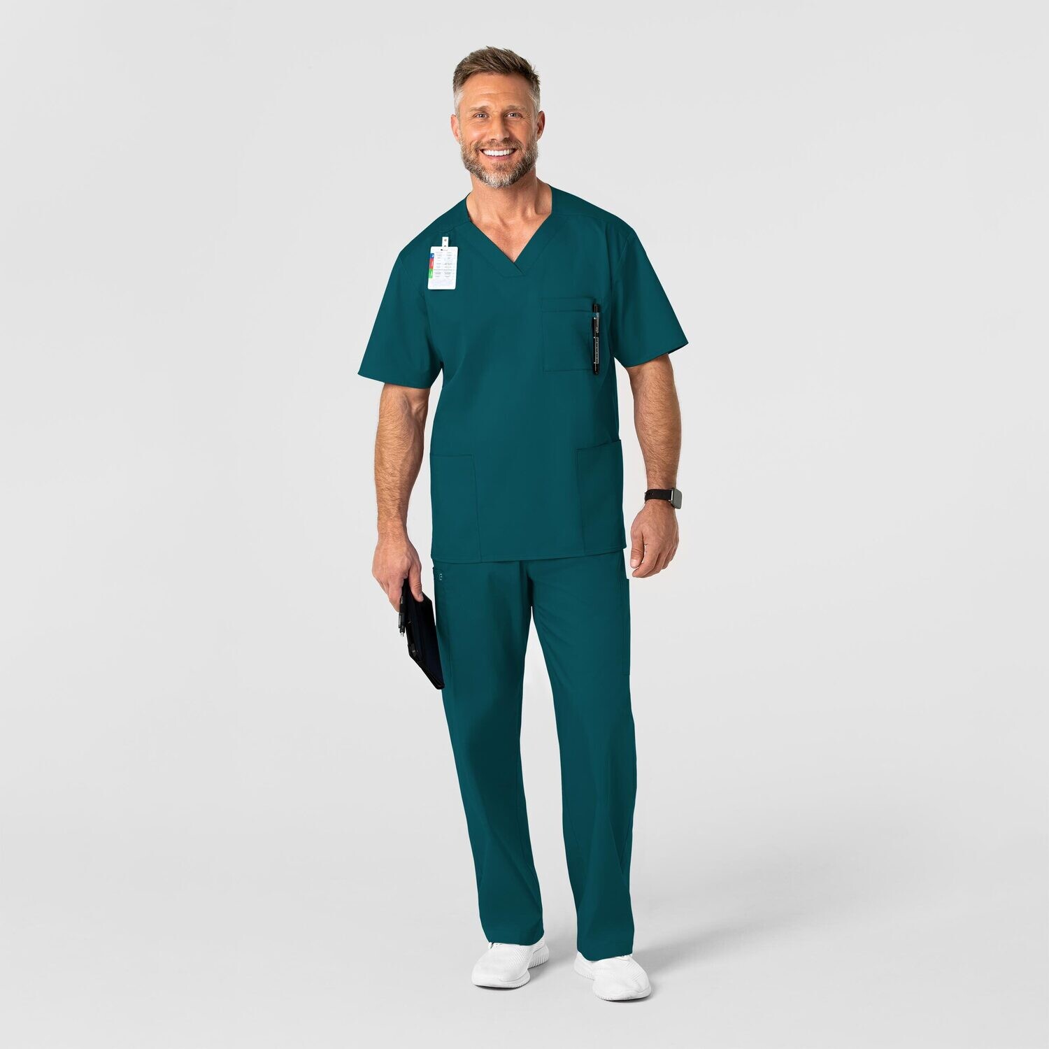 Casacca uomo 103 scollo a V caribbean blue