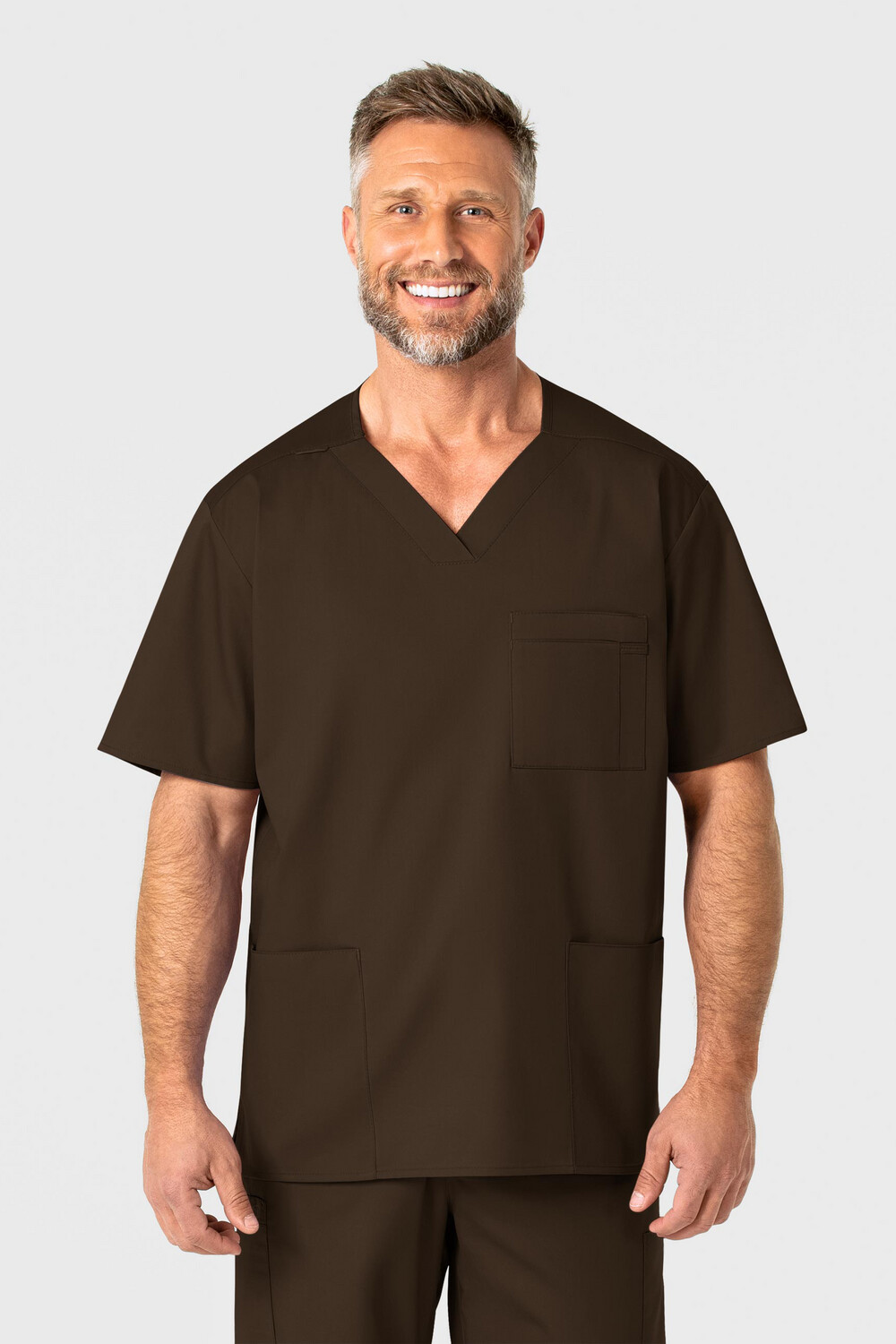 Casacca uomo 103 scollo a V chocolate