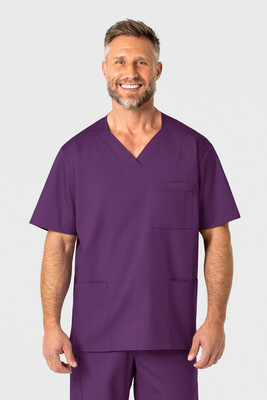 Casacca uomo 103 scollo a V eggplant