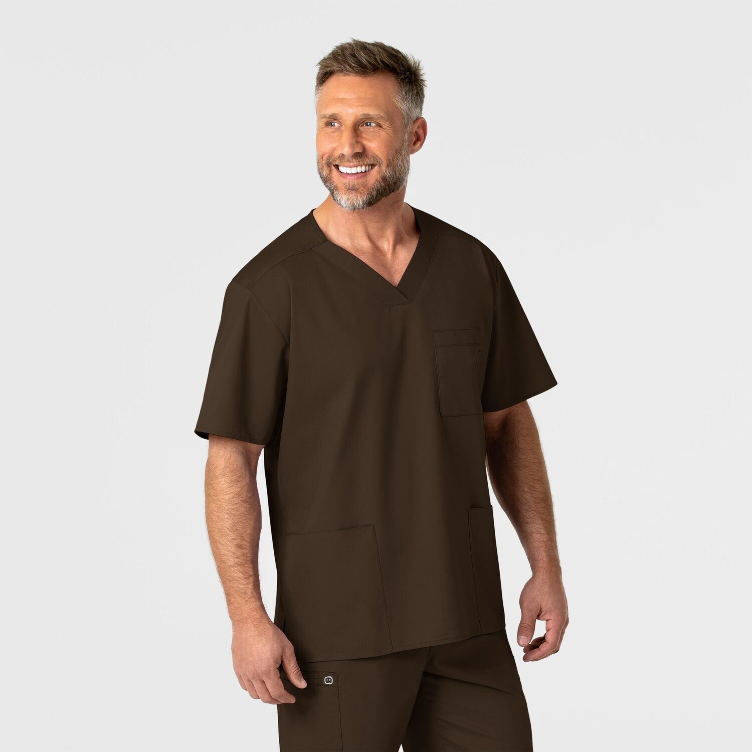 Casacca uomo 103 scollo a V chocolate