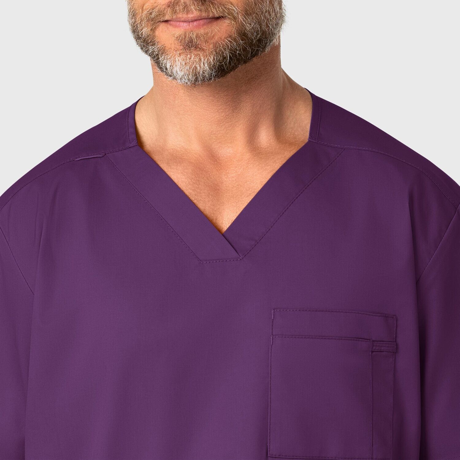 Casacca uomo 103 scollo a V eggplant