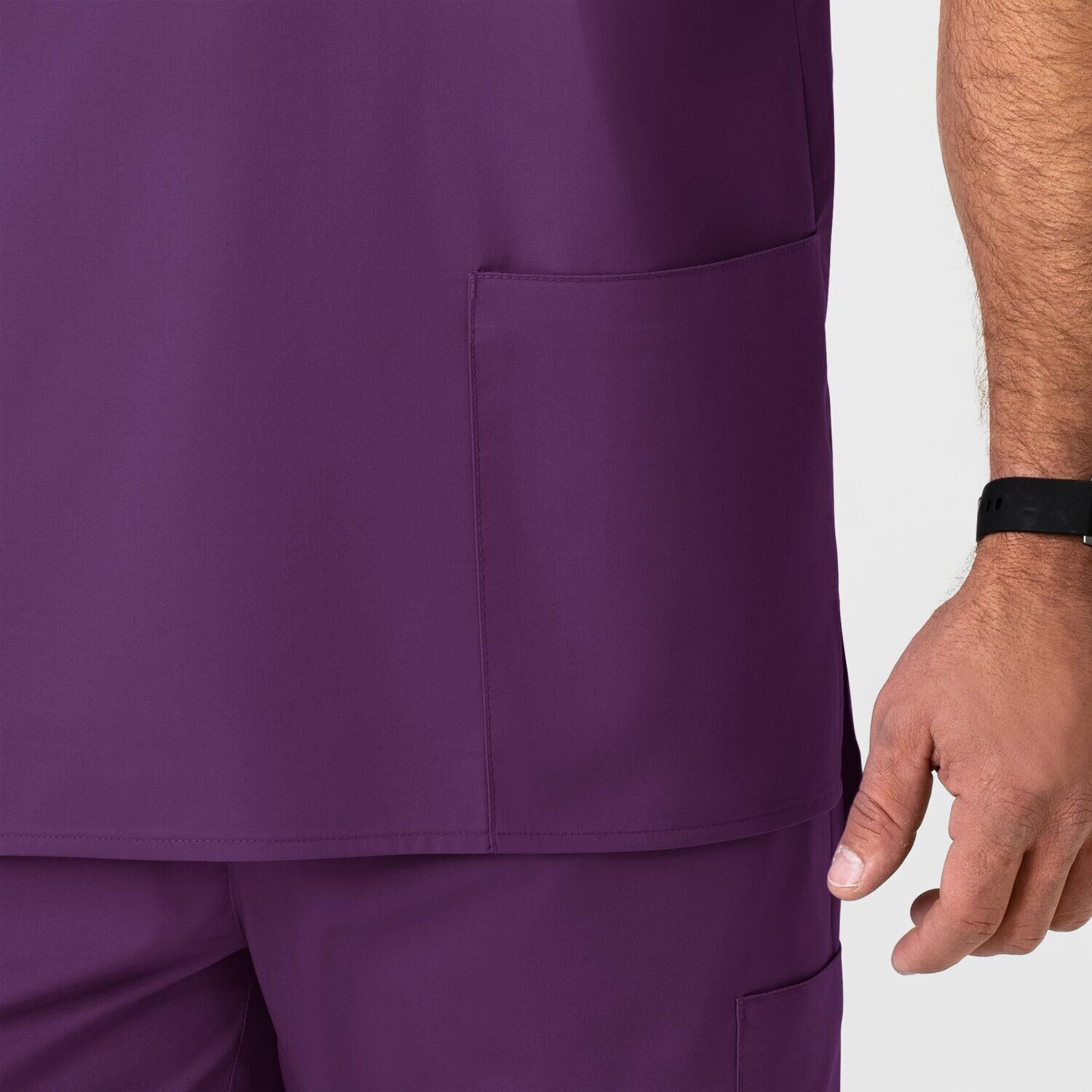 Casacca uomo 103 scollo a V eggplant