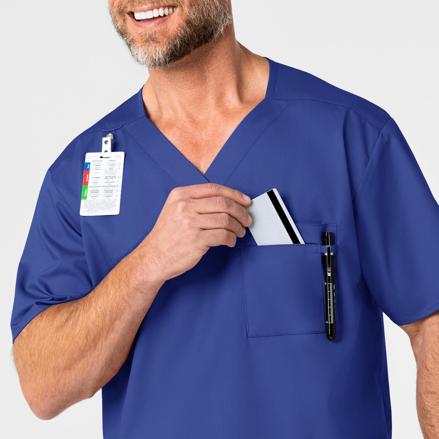 Casacca uomo 103 scollo a V galaxy blue