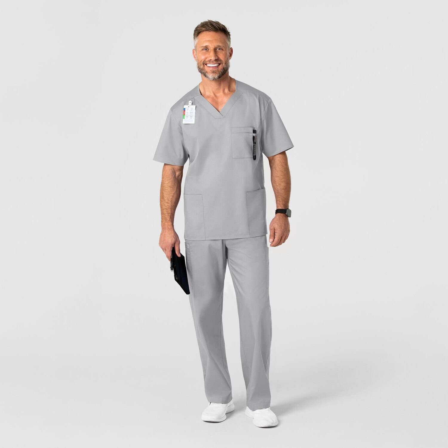 Casacca uomo 103 scollo a V grey