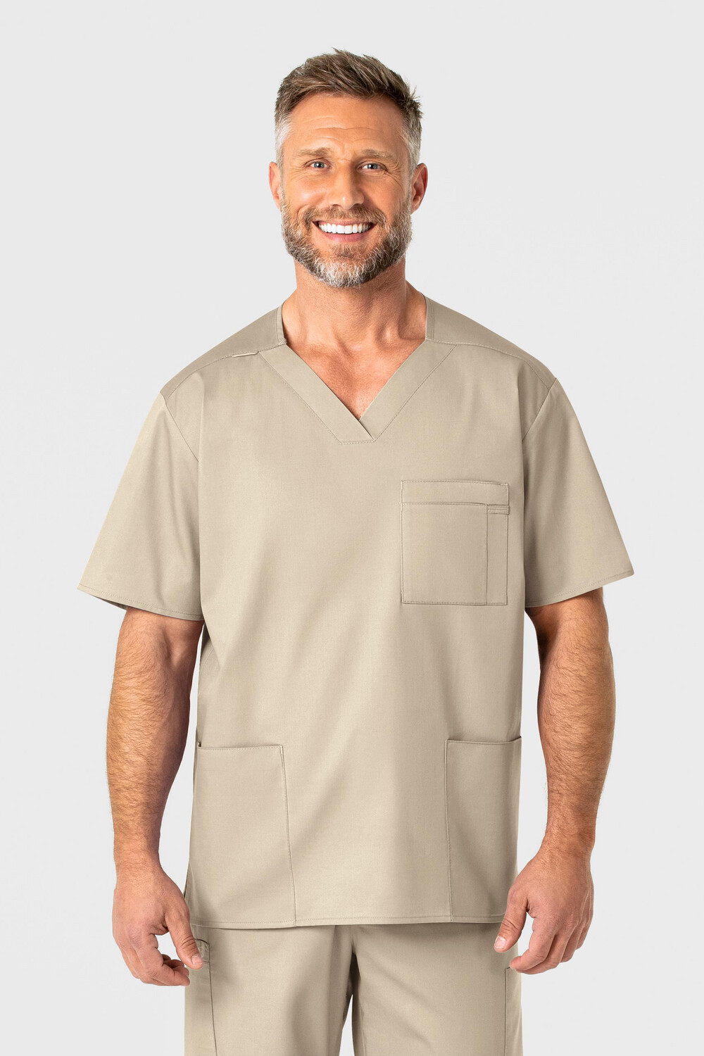 Casacca uomo 103 scollo a V khaki