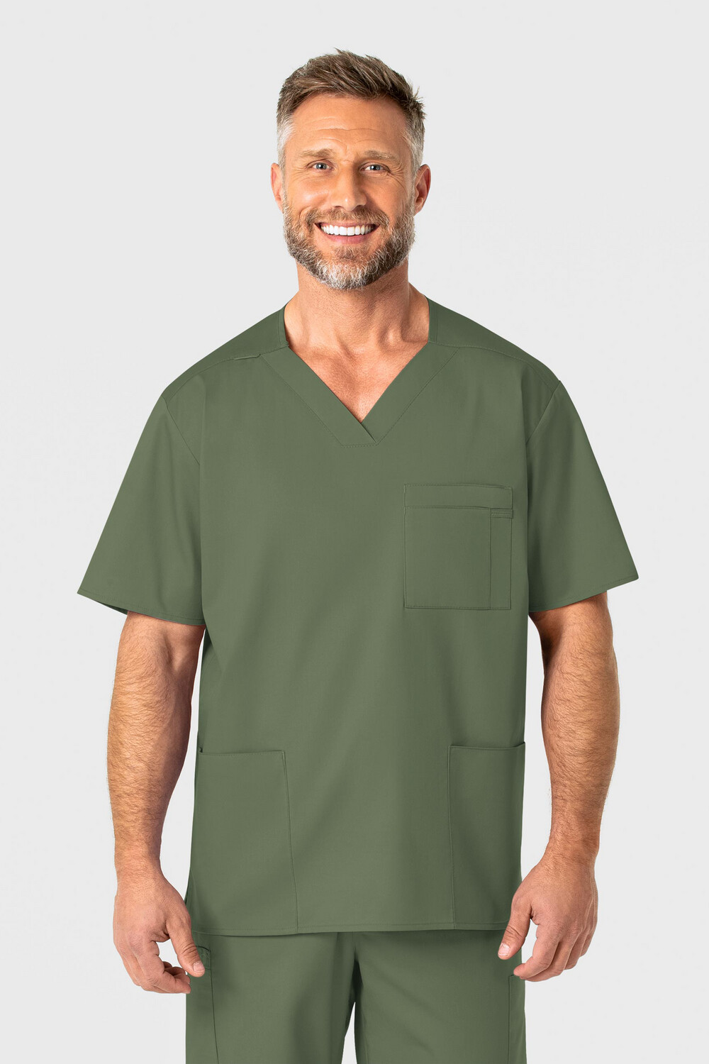 Casacca uomo 103 scollo a V olive