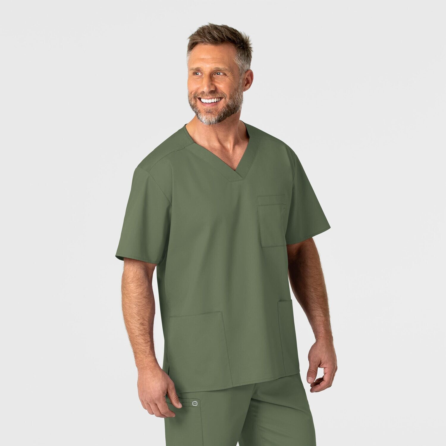 Casacca uomo 103 scollo a V olive