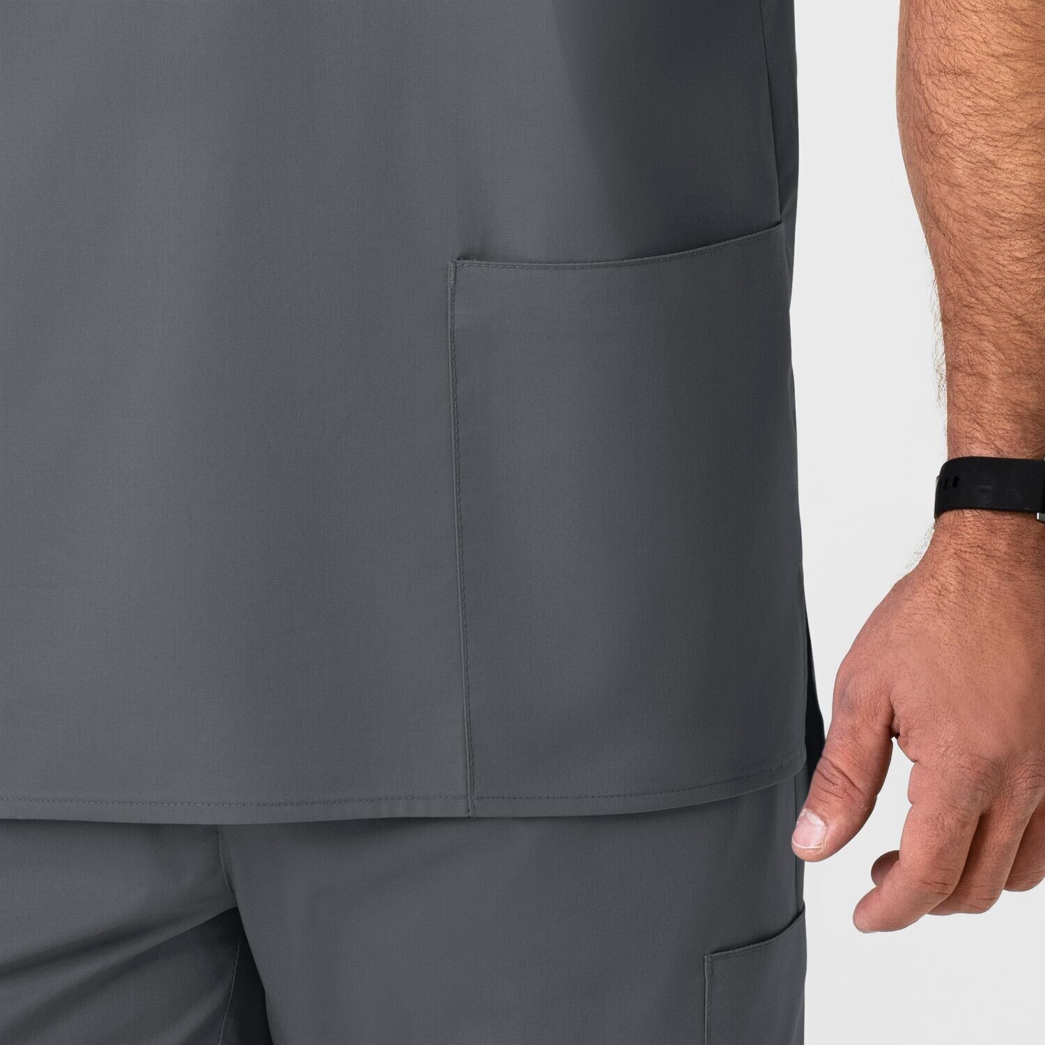 Casacca uomo 103 scollo a V pewter