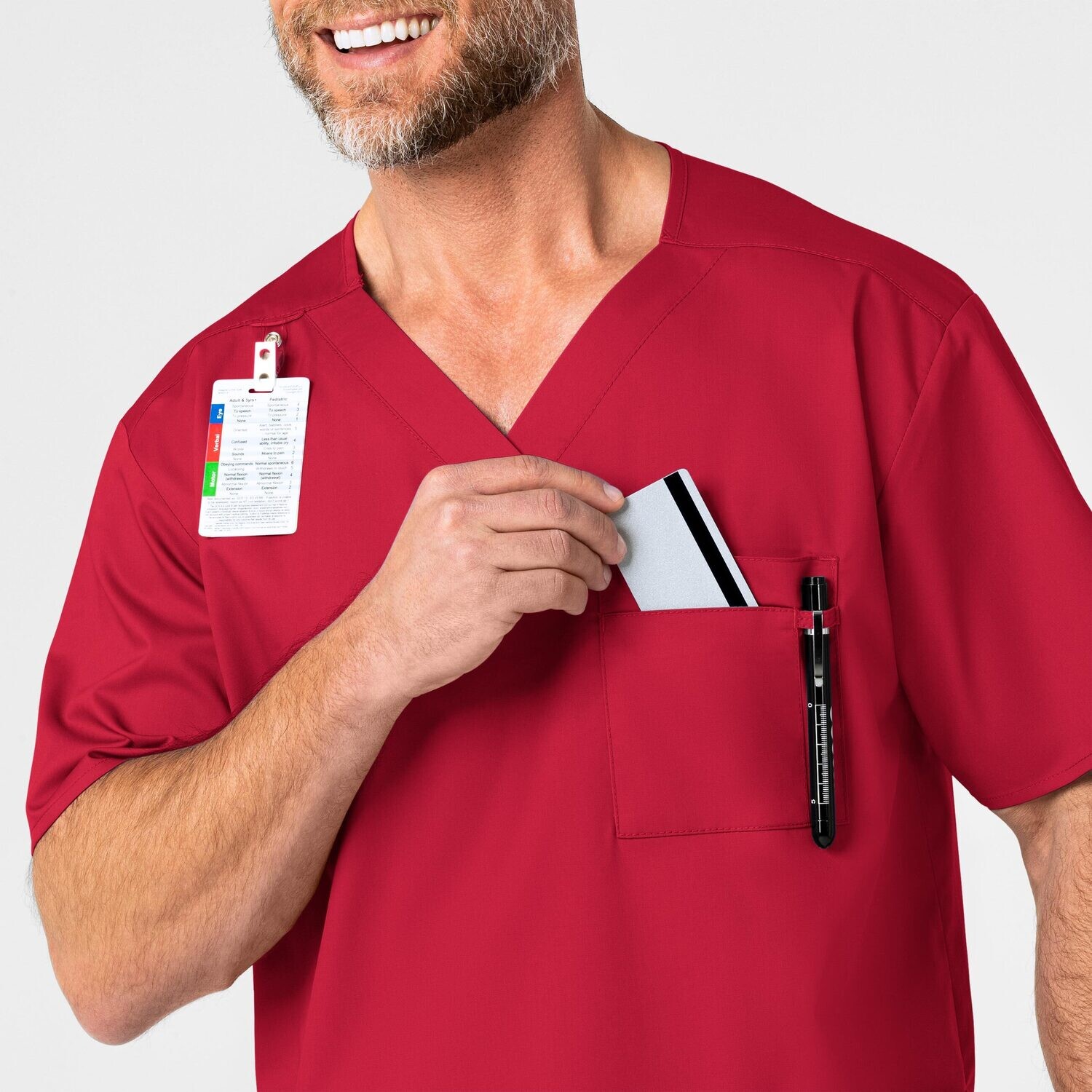 Casacca uomo 103 scollo a V red