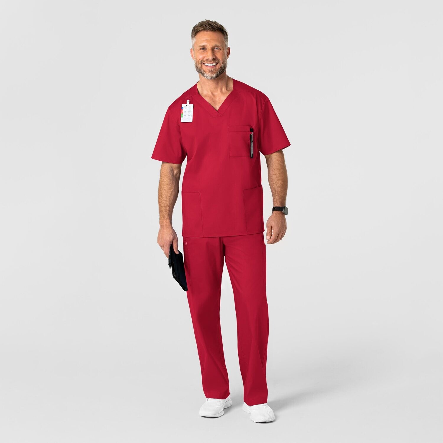 Casacca uomo 103 scollo a V red