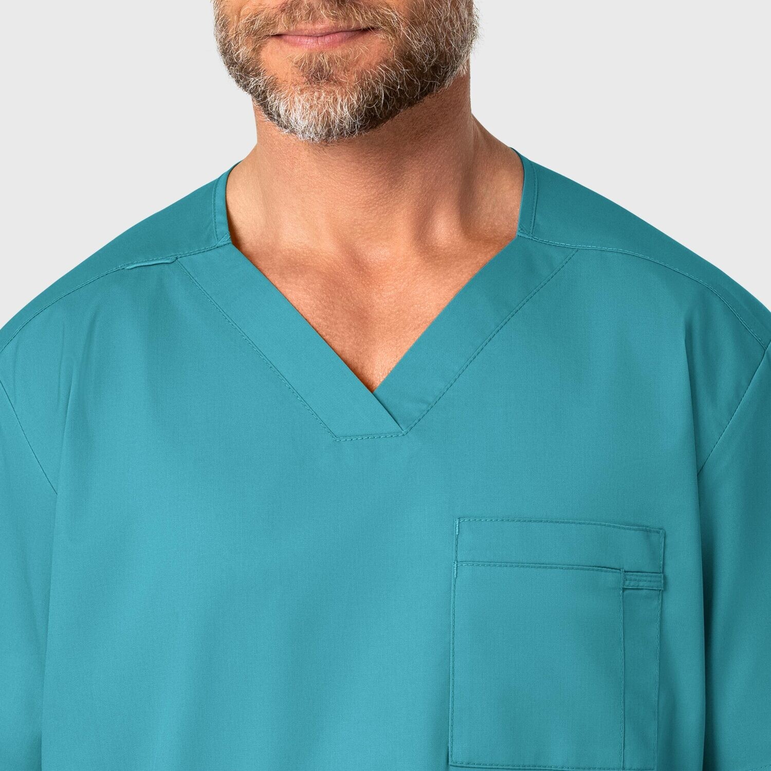 Casacca uomo 103 scollo a V teal blue