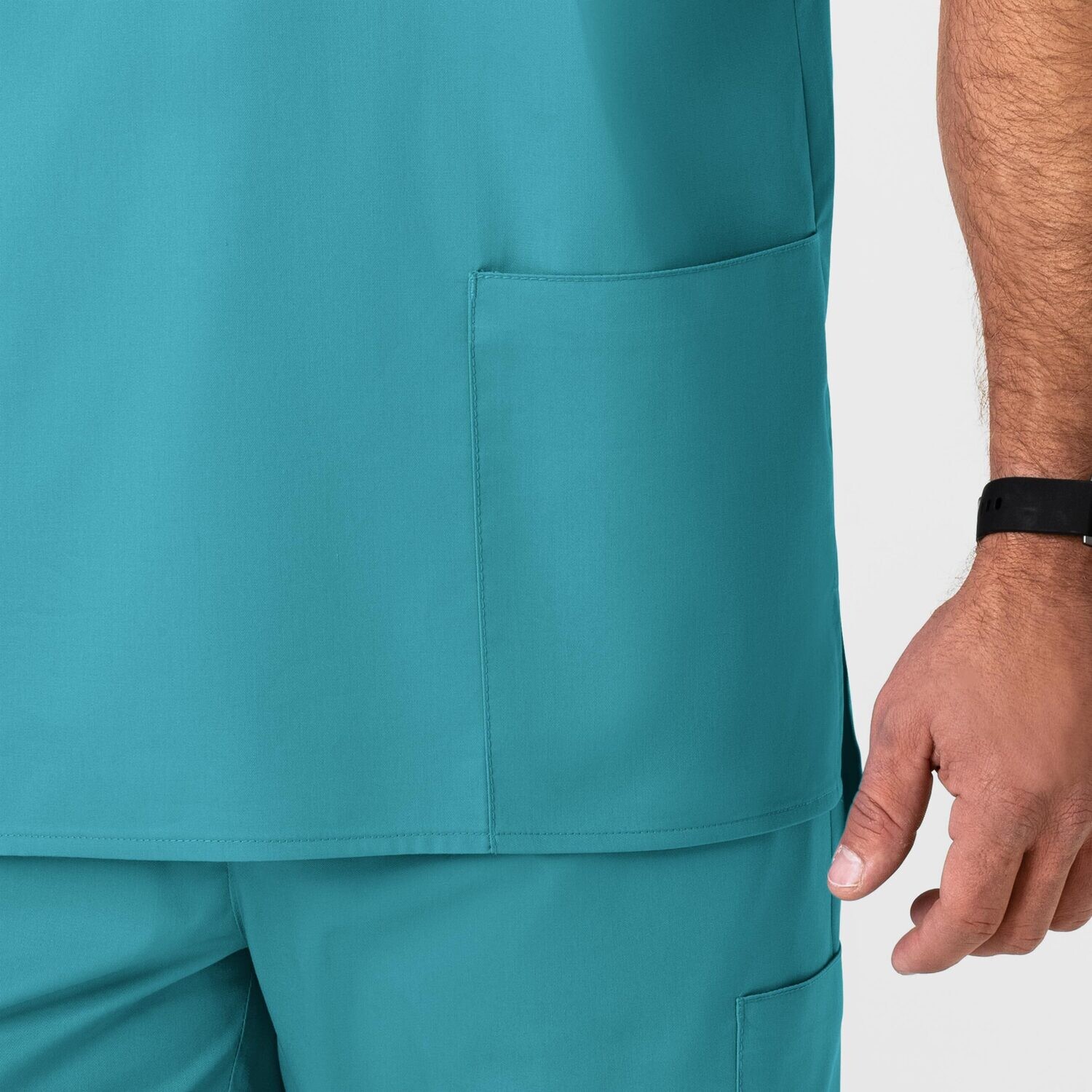 Casacca uomo 103 scollo a V teal blue