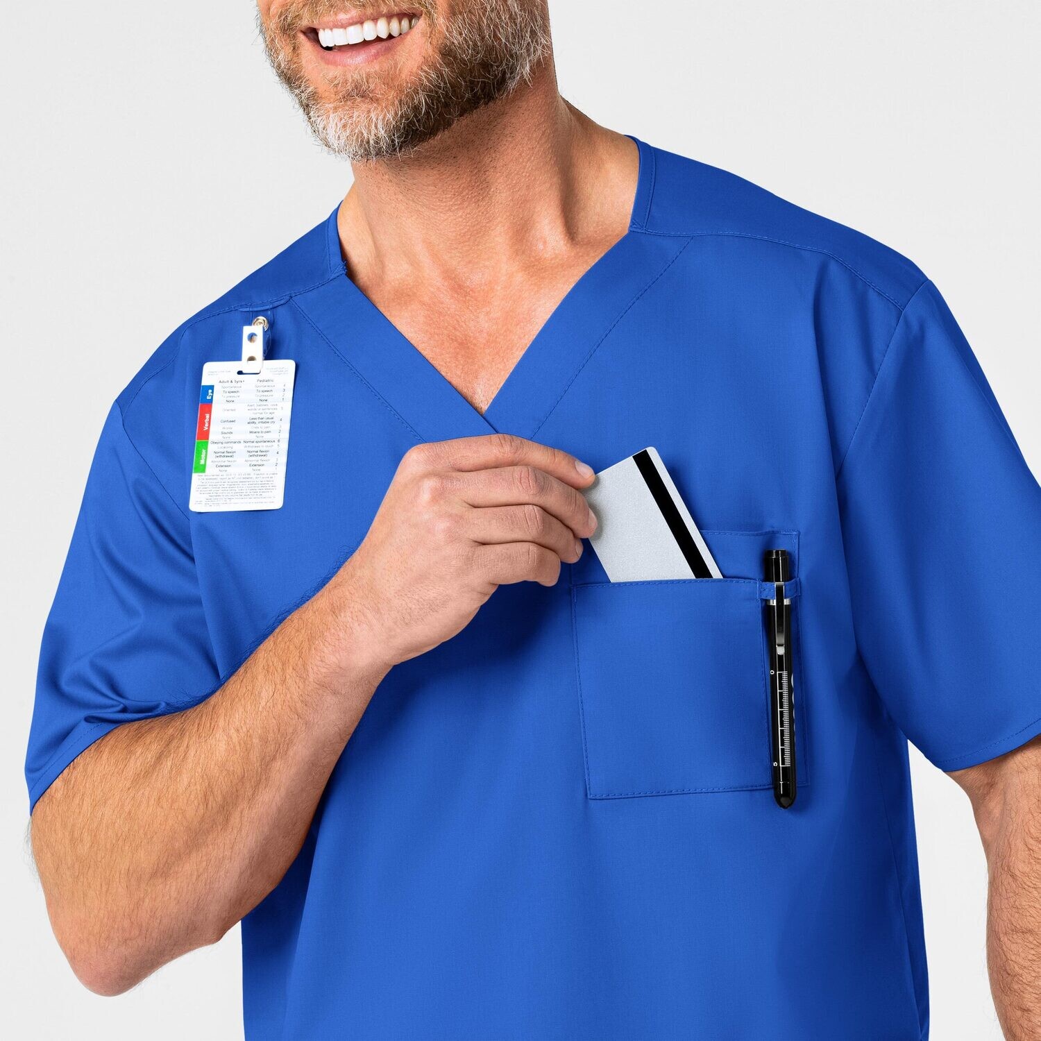 Casacca uomo 103 scollo a V royal blue