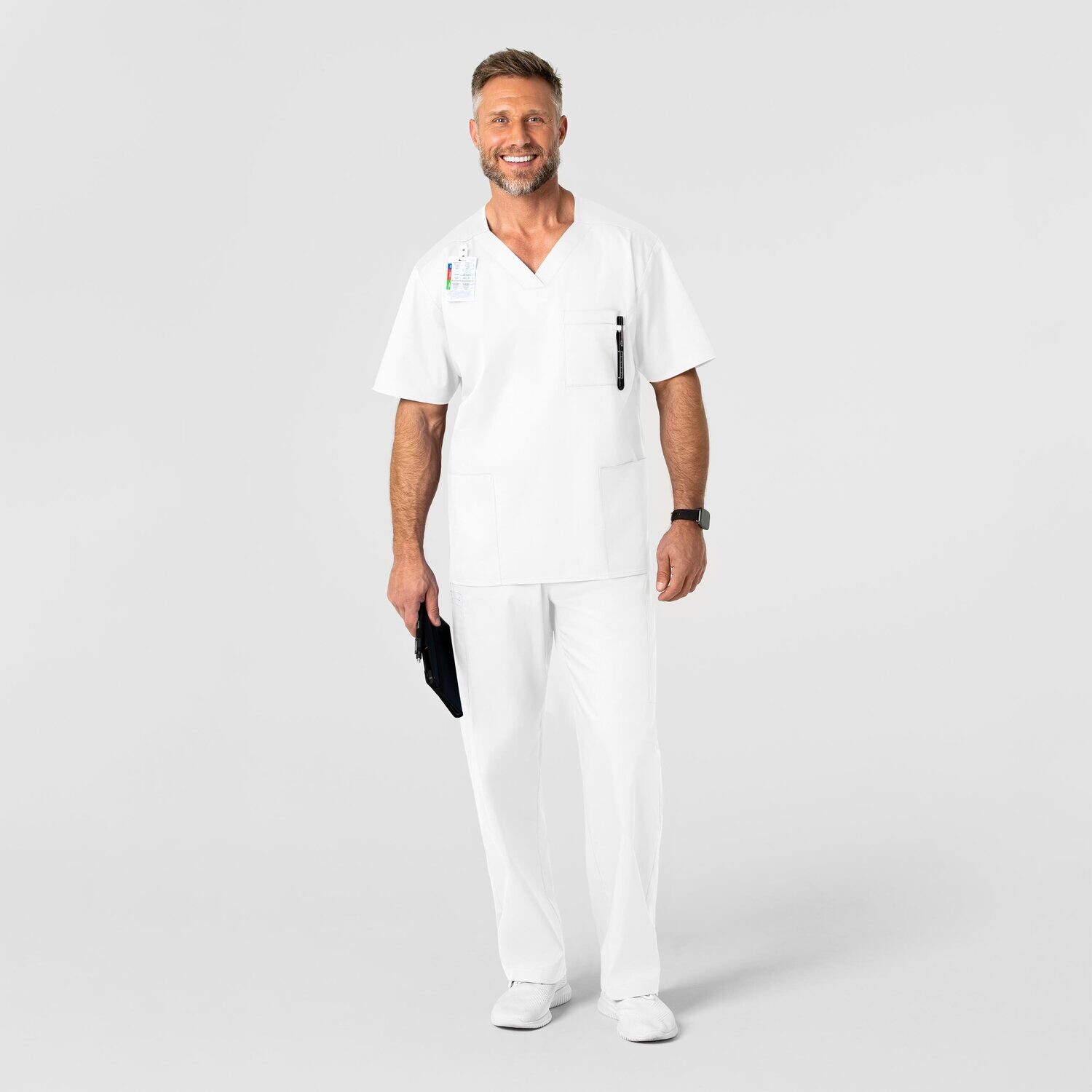 Casacca uomo 103 scollo a V white