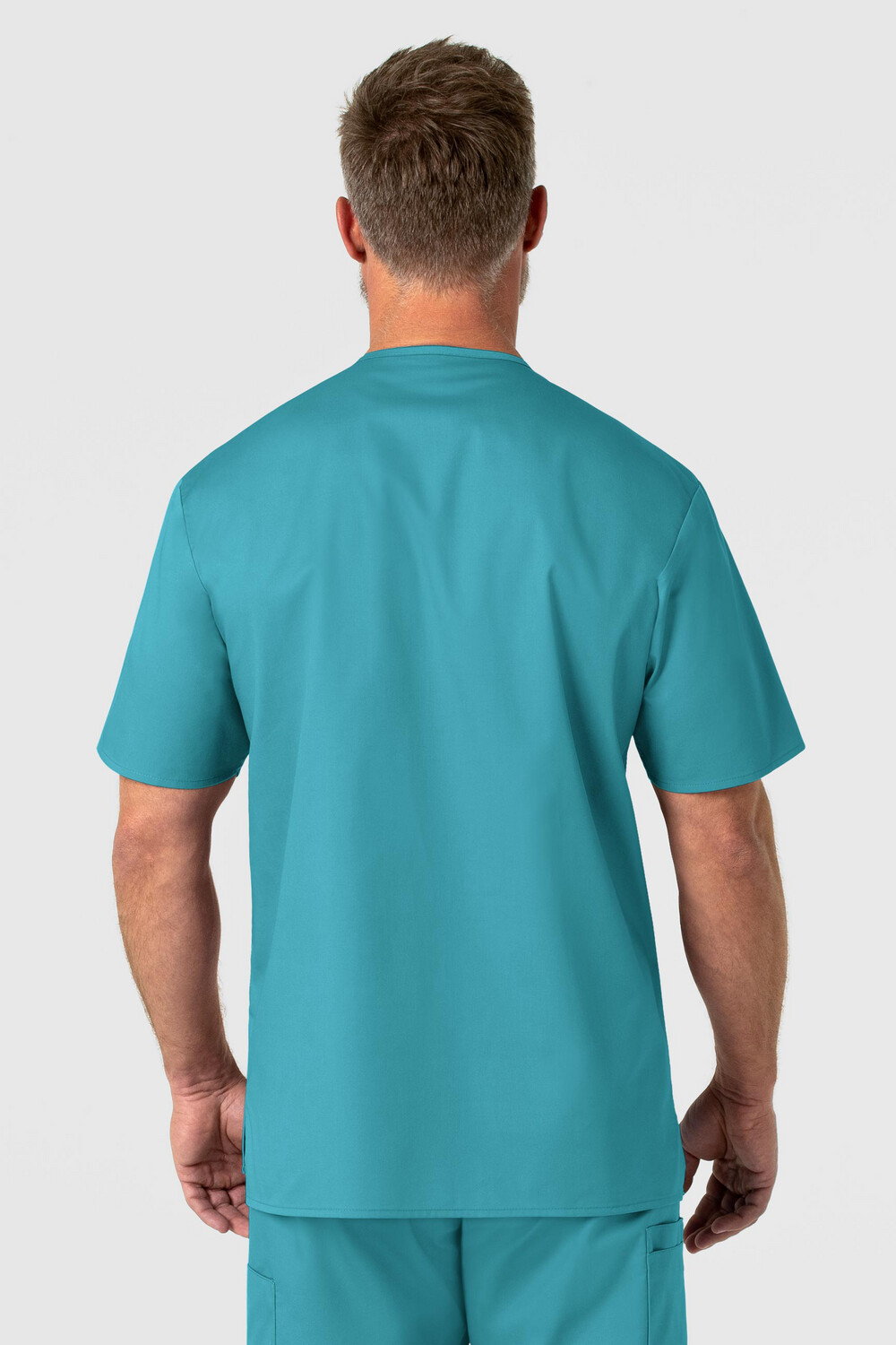 Casacca uomo 103 scollo a V teal blue