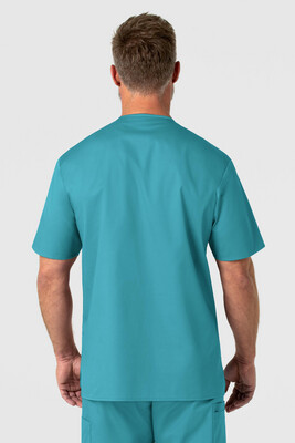 Casacca uomo 103 scollo a V teal blue