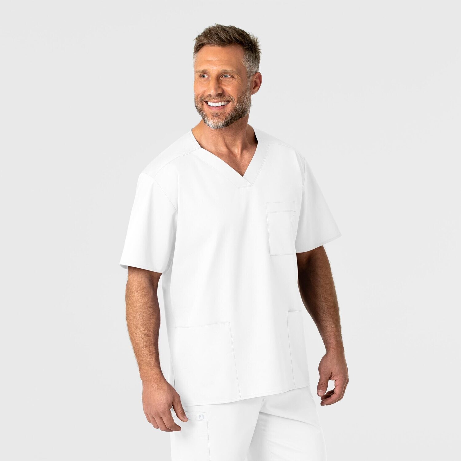 Casacca uomo 103 scollo a V white